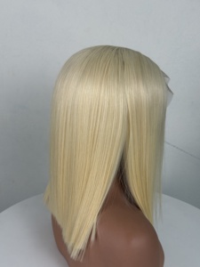 Peluca de Cabello Humano Rubio 613 de Anh Hair, 100% Cabello Virgen Vietnamita, Encaje Completo, 180% de Densidad, Base sin Pegamento para Mujeres Negras, Venta al Por Mayor - Product Image 6