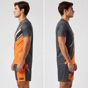 Uniformes de Voleibol de la Mejor Calidad, Conjunto de Uniforme de Voleibol de Manga Corta Hecho de Poliéster con Diseño de Sublimación, Servicio OEM - Product Image 3