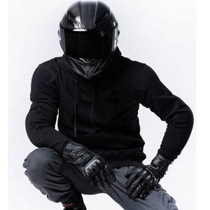 Hoodie court unisexe 450g en polyester/coton bleu avec impression en relief, haute qualité, écologique, streetwear décontracté, rétro, hiver, XXS - Product Image 4