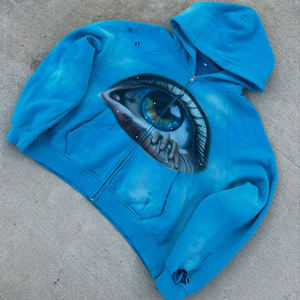 Sweat-shirt à capuche unisexe en coton épais et ample, imprimé style hip-hop rap américain, tendance transfrontalière - Product Image 6