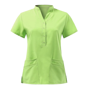 Uniforme de enfermera unisex de alta calidad de manga corta para profesionales médicos para hospitales y uniformes de enfermería - Product Image 6
