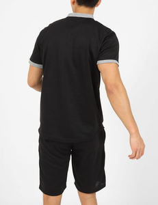 ชุดเซ็ตแทรคสูทผู้ชายไซส์ใหญ่พิเศษสำหรับฤดูร้อน 2 ชิ้น เสื้อยืดผ้าฝ้าย 100% และกางเกงขาสั้นผ้าตาข่าย ชุดเซ็ตผ้าตาข่ายพิมพ์ลายแบบซับลิเมชั่น - Product Image 3