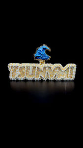 Colgante de moissanita personalizado, joyería de lujo, plata 925 Iced Out VVS Baguette, colgante de moissanita chapado en oro con letra inicial del nombre - Product Image 5