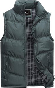 Gilet matelassé léger et isolé pour homme, résistant à l'eau, sans manches, vêtement d'extérieur d'hiver, gilet chaud pour la superposition, idéal pour les voyages - Product Image 4
