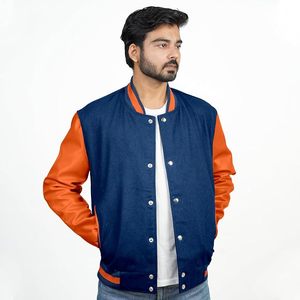 <b>Mens</b> Urban <b>Varsity</b> <b>Bomber</b> <b>Jacket</b> <b>Mens</b> Embroidered <b>Varsity</b> Letterman <b>Jacket</b> - Product Image 2