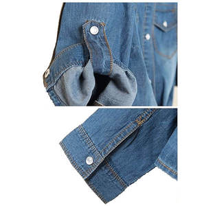 Premium <b>Women</b> Denim <b>Jacket</b> Custom Relaxed Fit Streetwear Fashion Outerwear OEM ODM Wholesale Factory Manufacturer - Product Image 5