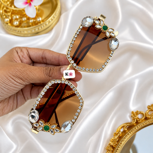 Gafas de Sol de Fiesta para Mujer, Gafas de Sol de Cristal a la Moda, Gafas de Diseñador para Mujer, Lentes Degradadas, Gafas Modernas y Elegantes - Product Image 6