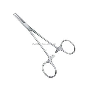 Pinzas arteriales Halstead-Mosquitoo rectas y curvas A-1 VERITAS de 12 cm/14 cm, instrumento de acero inoxidable |   Instrumentos Médicos Reutilizables con Certificación CE - Product Image 2