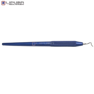 Herramienta para Modelar y Tallar Fisuras, Color Azul, N.° [Número] 3 Instrumentos Dentales de Doble Punta de Acero Inoxidable para Cera Restauradora - Product Image 2