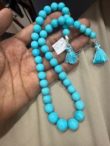 Perles rondes lisses en turquoise Sleeping Beauty AAA, 8-12 mm, pierres précieuses naturelles pour la création de bijoux, prix de gros - Product Image 3