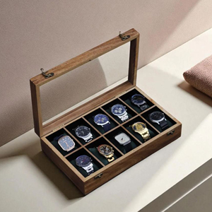 Caja de Almacenamiento de Relojes de Madera Personalizada, Organizador de Relojes de Madera para Relojes Automáticos de AYAANS - Product Image 4