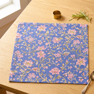 Luxury Floral Print Premium Fabric Dining <b>Table</b> Mats Home Wedding Hotel Restaurant Bulk Supplier India <b>Low</b> MOQ Worldwide - Product Image 3