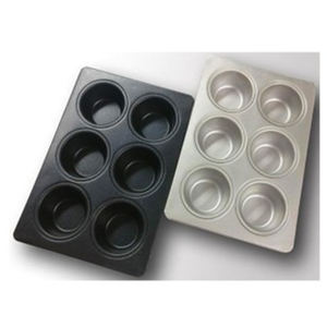 ผู้จัดจำหน่ายมืออาชีพจำหน่ายถาดอบเคลือบสารกันติด ขนาด 0.6 มม. อลูสตีล 35 กรัม ถาดอบเค้ก/มัฟฟิน 6 ถ้วย สำหรับขาย - Product Image 1