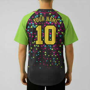 Maillot de baseball en polyester 100 % durable et de haute qualité, maillot de softball respirant et anti-humidité, taille plus, personnalisable - Product Image 3