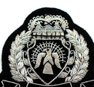 Wholesale High Quality Custom Handmade Embroidery Bullion Wire <b>Pin</b> Badges Eco-Friendly Nickel-Free Luxury Washable Lace Solid - Product Image 4