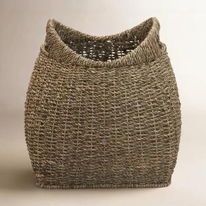 Cesta cuadrada de mimbre marino con apertura tipo hamaca, cesta de almacenamiento hecha a mano, venta al por mayor, ecológica, hecha en Vietnam - Product Image 1