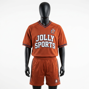 Premium breathable polyester mesh jersey and shorts <b>set</b> orange athletic wear heat transfer logo custom men short <b>set</b> for men's - Product Image 6