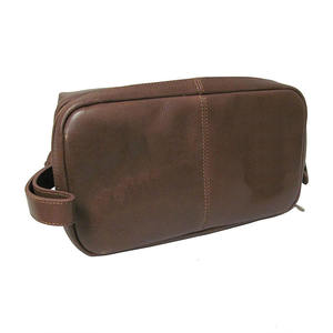 Organisateur de voyage multi-compartiments en cuir imperméable avec fermeture éclair pour hommes et femmes, grande capacité, usage quotidien - Product Image 4