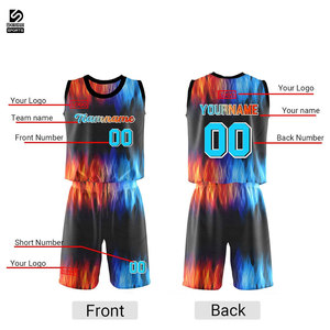 Custom Men Basketball Sublimation Uniform High Quality 100% Polyester Quick Dry Breathable Lightweight Wholesale Cheap Price - Product Image 2