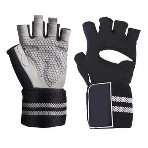 Guantes de Entrenamiento, Accesorios de Fitness, Guantes Deportivos Elegantes para Gimnasio, Entrenamiento, Soporte para Muñeca, Medios Dedos, Guantes de Levantamiento de Pesas - Product Image 1