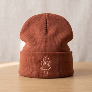 DUMELA Unisex <b>Beanie</b> Hat 100% Acrylic Cuffed <b>Green</b> Embroidered Casual Winter Warm Adult Daily Outdoor Street Style 56-58cm - Product Image 1