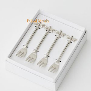 Juego de 3 Cuchillos para Queso de Latón Antiguo Martillado, Cuchillo para Queso Libélula - Product Image 3