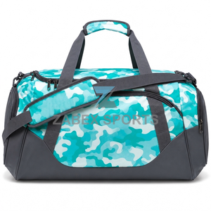 Zabex Sports Custom Premium <b>Foldable</b> Lightweight <b>Travel</b> Duffel <b>Bag</b> Zipper Large Capacity Adjustable Shoulder Strap for Gym - Product Image 1