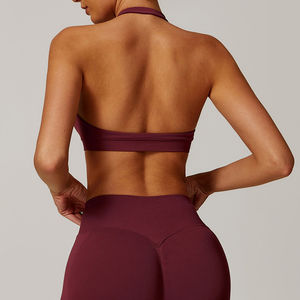 Soutien-gorge de sport sans couture pour femme, haute qualité, personnalisable avec logo, pour la gym et l'entraînement, modèle halter, collection 2026 - Product Image 2