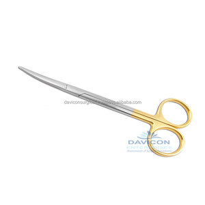 Tijeras de acero inoxidable Metzenbaum Mandela, curvadas, 11 ", TC - Product Image 6