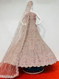 Nueva colección Arwah Heavy Bridal Flair Blusas largas Dupattas 7 diseños 5 colores Full Jarkan Stones Pearl Moti Indian Clothing - Product Image 3