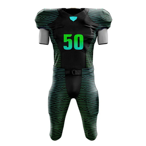 Uniforme de football américain sur mesure, nouvelle conception OEM, vente en gros, séchage rapide, respirant, confortable, avec logo et taille personnalisés - Product Image 3