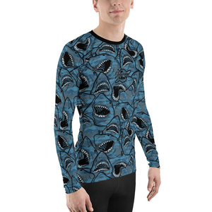 <b>Thermal</b> Base Layer Rashguard Shirt for Cold Weather MMA & Boxing Workouts Spandex/Nylon UPF50+ Quick Dry Breathable - Product Image 2