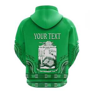 Sudadera con Capucha de la Hermandad Iota Phi Lambda, Verde Esmeralda, Diseño Dashiki con Rosas, Sudadera Personalizada para Mujer, Estilo Africano - Product Image 2