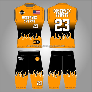 Uniforme de Fútbol Americano 7v7, Compresión, Personalizado, de la Mejor Calidad, Uniformes de Flag Football Personalizados, Conjunto de Jersey Juvenil 7on7 de Alta Calidad - Product Image 1