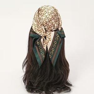 Écharpes en mousseline de soie unie en gros, qualité supérieure, antidérapantes, hijabs musulmans - Product Image 2