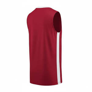 เสื้อบาสเก็ตบอลแบบใหม่สั่งทำได้ตามต้องการสำหรับทุกเพศ ผลิตจากโพลีเอสเตอร์ 100% แห้งเร็ว แบบไม่มีแขน ขายส่ง - Product Image 2