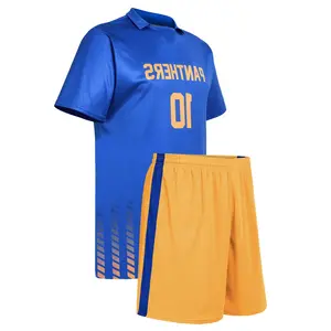 Futbol eğitimi takım elbise yetişkin açık üniforma boş özel moda futbol seti rahat 3D baskı gömlek şort hızlı kuru setleri