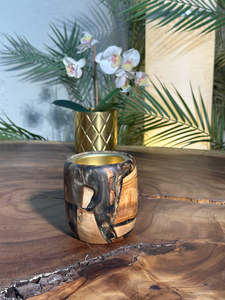 Quemador de Incienso de Lujo de Resina Epoxi y Madera Natural Riverstone – Soporte Artesanal Hecho a Mano para Varillas y Conos de Incienso para Meditación - Product Image 5