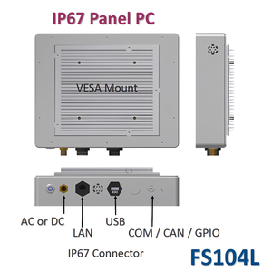 Panel PC Industrial Marino de 10.4 Pulgadas, Totalmente Impermeable IP67, Pantalla Táctil (PCAP/Resistiva), UPS Interno - Product Image 3