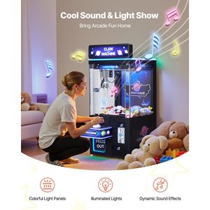 Macchina Acchiappacaramelle di Medie Dimensioni con Artigli in Acciaio di Precisione, Gioco Arcade con Luci e Suoni - Product Image 3