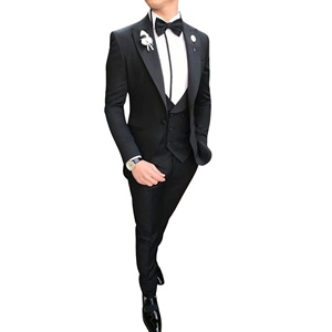 Dernier design tendance : Costume de marié 2 pièces pour homme, style affaires, blazer simple boutonnage en polyester/coton, ensemble plat avec braguette zippée - Product Image 6