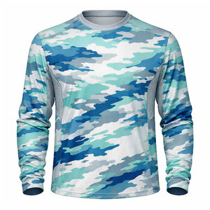 Camisas de Pesca y Caza para Hombre, Manga Larga, Secado Rápido, Transpirables, para Viajes al Aire Libre y Camping, UPF 50, Tallas Grandes - Product Image 1