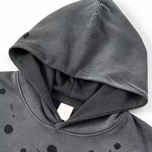 Sweats à capuche délavés à l'acide en gros, respirants, durables, coupe-vent, conception OEM, qualité supérieure, à prix bas - Product Image 4