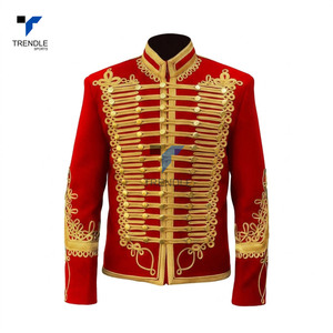 Chaqueta de Lana Negra de Doble Botonadura para Hombre de Alta Calidad, Cuello Mao, Logotipo Bordado en Dorado en la Parte Delantera, Abrigo Formal de Invierno - Product Image 3