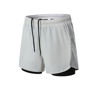 Men's Cargo Quick Dry Breathable Drawstring Sports Shorts with Pockets Double <b>Layer</b> for Gym Training - Product Image 5