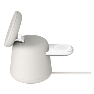 Station de charge sans fil 2 en 1 Belkin avec Qi2 15W Sable - Product Image 2