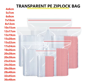 Sacs refermables résistants à la température pour la conservation des aliments, stockage polyvalent pour accessoires et documents – Sans danger pour les aliments - Product Image 1