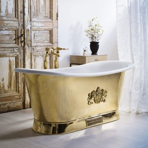 Antique Style Copper Bathtub Luxury Handmade Metal Bath <b>Tub</b> for Premium Bathroom Hotel and Villa Use - Product Image 4