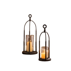 Elegante y Moderno Portavelas de Hierro, Linterna para Decoración del Hogar y Navidad, Diseño Portátil Hecho a Mano - Product Image 6