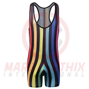 Ventes directes d'usine, justaucorps de lutte de haute qualité, prix bas, justaucorps de lutte ajustés en spandex et polyester - Product Image 6